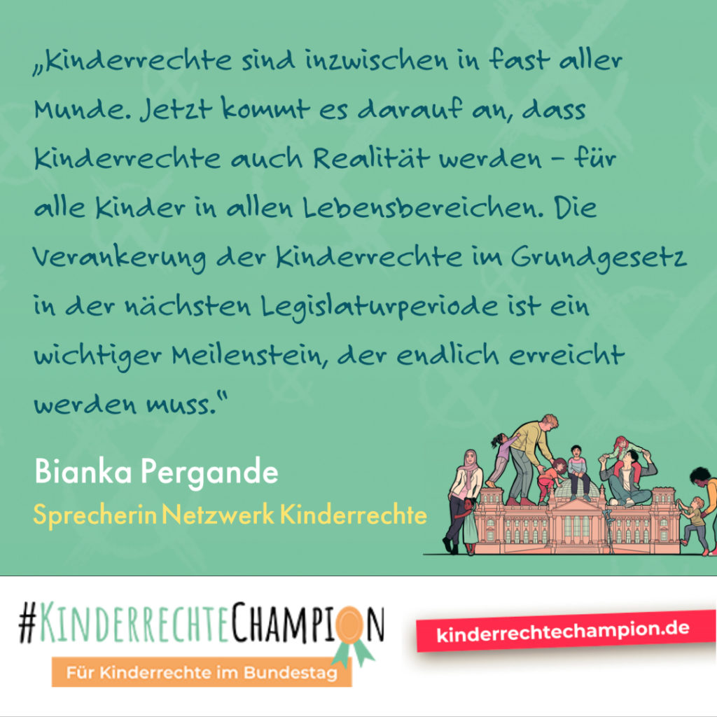 Pressemitteilung Kinderrechte Champion zur Bundestagswahl 2021