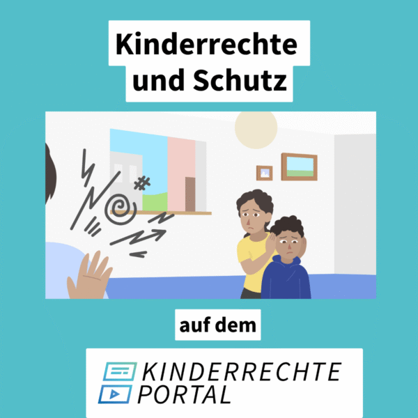 Jemand schreit und ein Kind hält einem jüngeren Kind die Ohren zu.